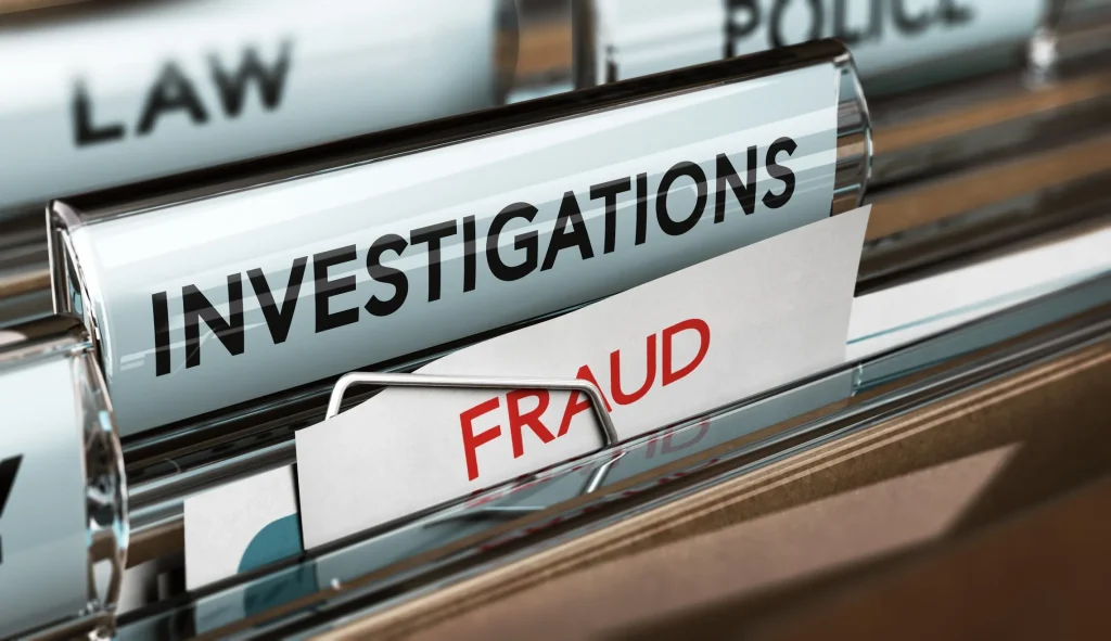 Tax fraud investigation files.