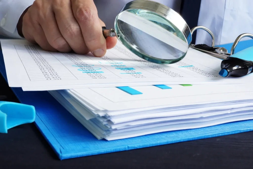 Tax audit  review.